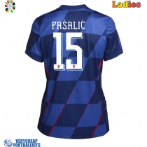 Croatia Mario Pasalic #15 Replica Away Shirt Ladies Euro 2024 Short Sleeve